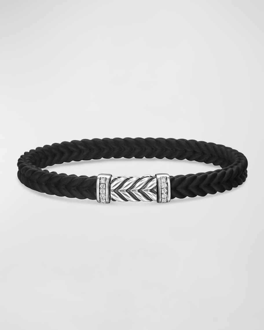 Mens Chevron Bracelet in Rubber Product Image