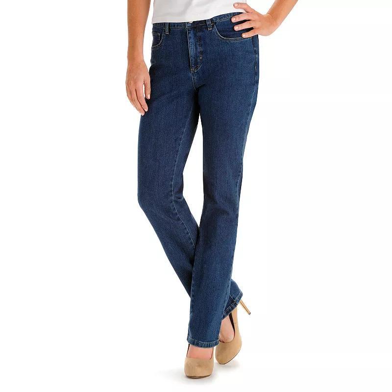 Women's Lee® Instantly Slims High Waisted Straight-Leg Jeans, Size: 14 Short, Ellis Product Image