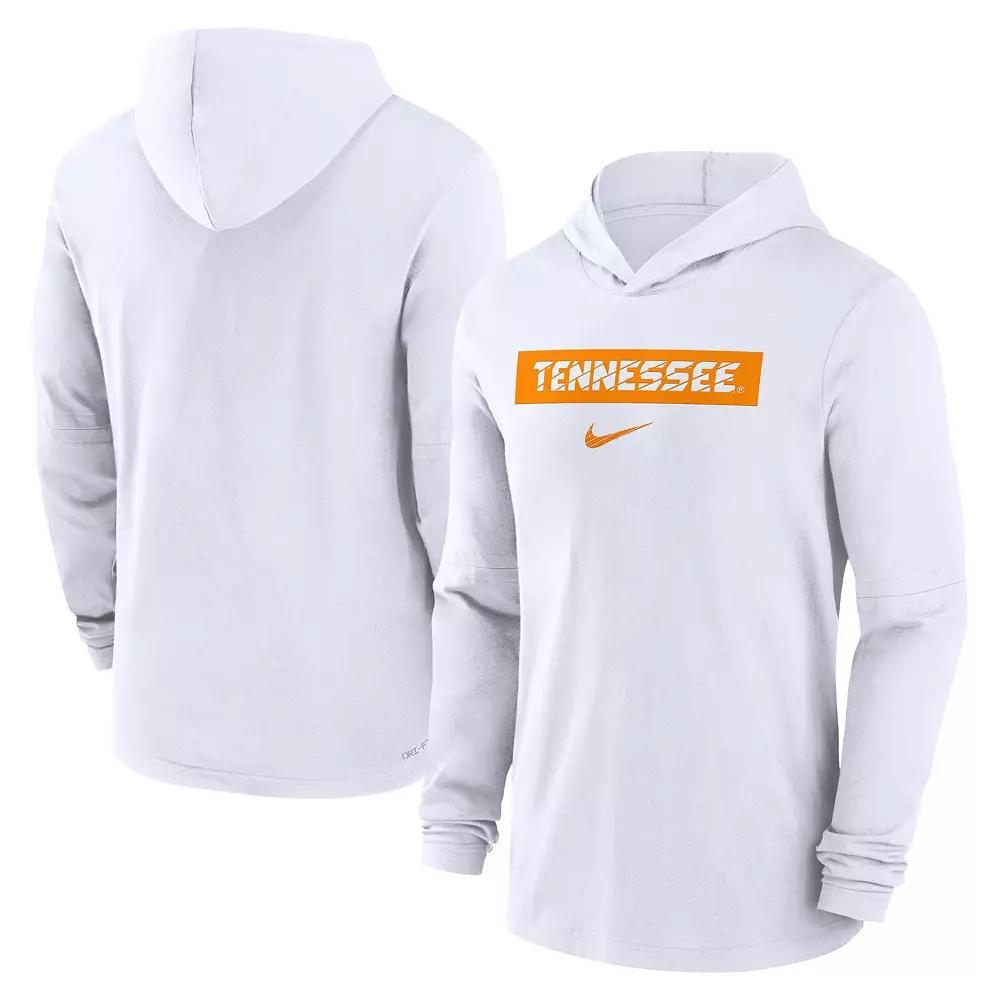 Men's Nike White Tennessee Volunteers Sideline Hoodie Performance Long Sleeve T-Shirt, Size: Small Product Image