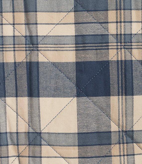 Roundtree & Yorke Long Sleeve Quilted Multi Plaid Shirt Jacket Product Image