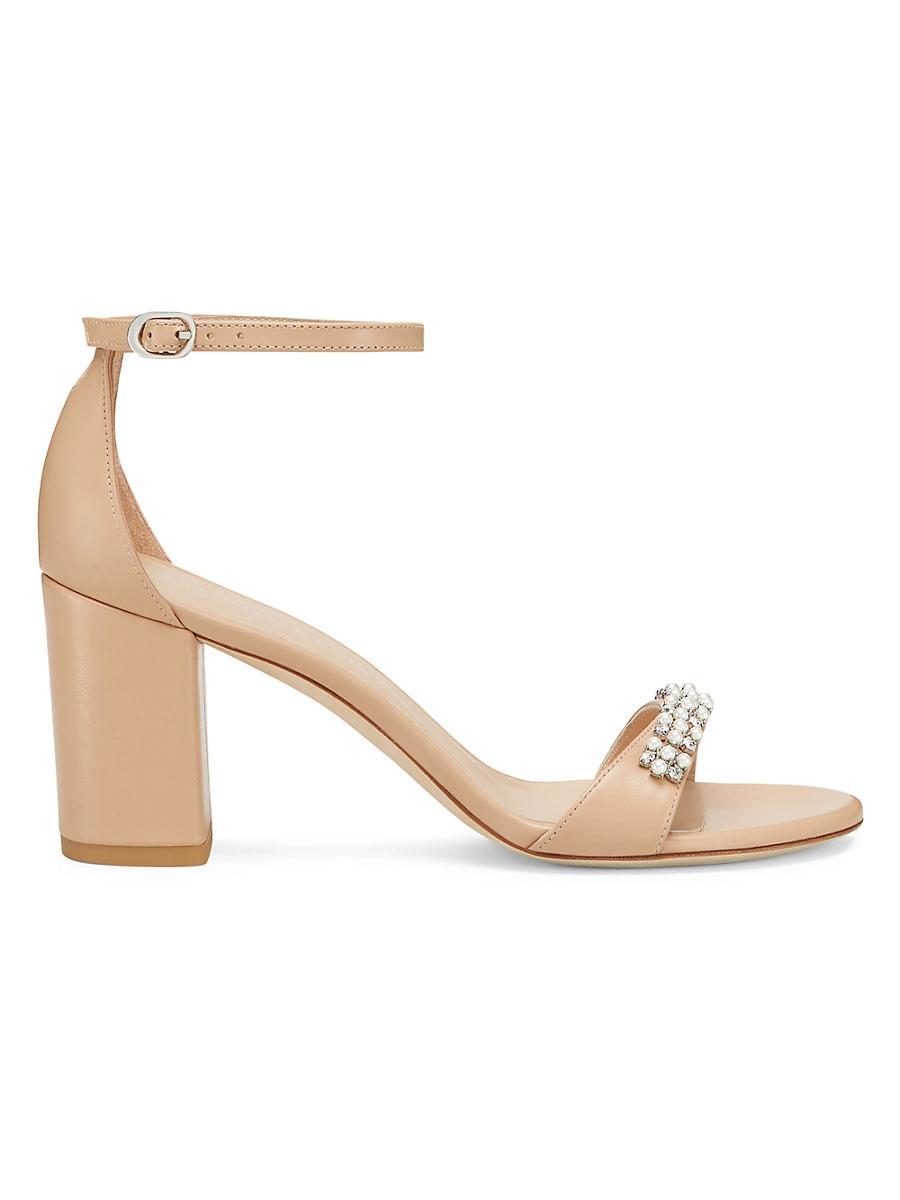 Womens Nudist Poppy 75MM Block-Heel Sandals Product Image