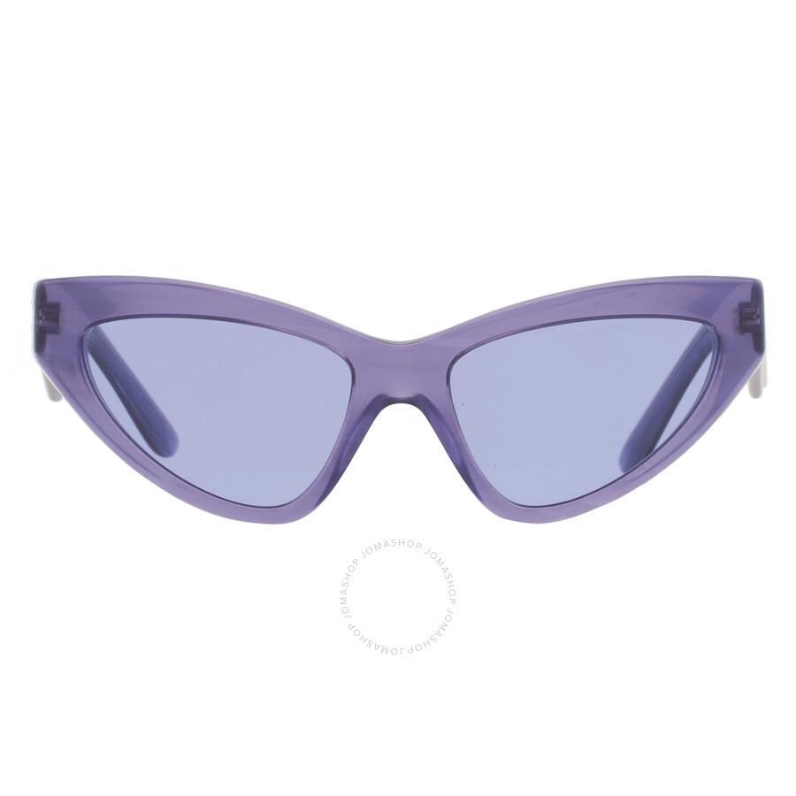 DOLCE & GABBANA Dolce And Gabbana Violet Cat Eye Ladies Sunglasses Dg4439 34071a 55 In Purple Product Image