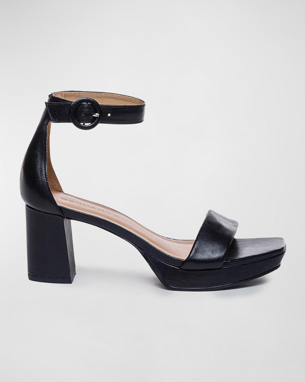 Carla Leather Ankle-Strap Sandals Product Image