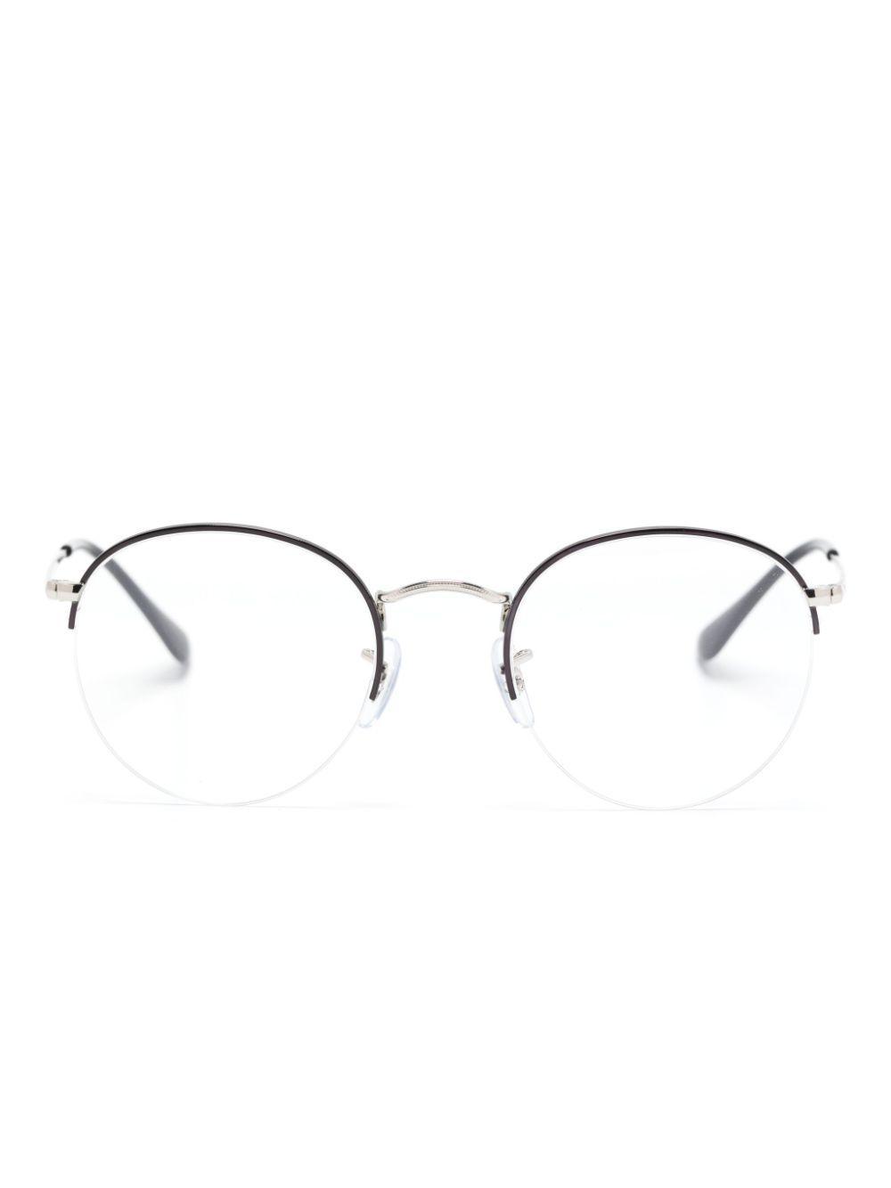 RAY BAN Oval-frame Sunglasses In Silver Product Image