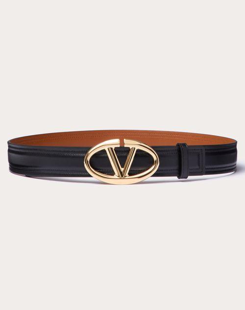 THE BOLD EDITION VLOGO SHINY CALFSKIN BELT 30 MM Product Image