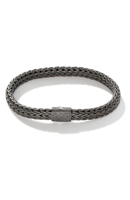 John Hardy Mens Sterling Silver Medium Flat Classic Chain Bracelet Product Image