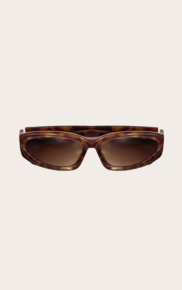 Tortoiseshell Chunky Angled Sunglasses Product Image