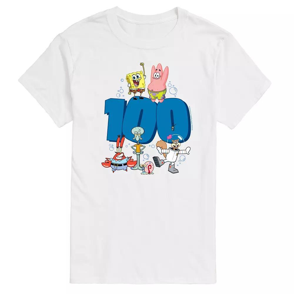 Men's SpongeBob SquarePants 100 Graphic Tee,  Product Image