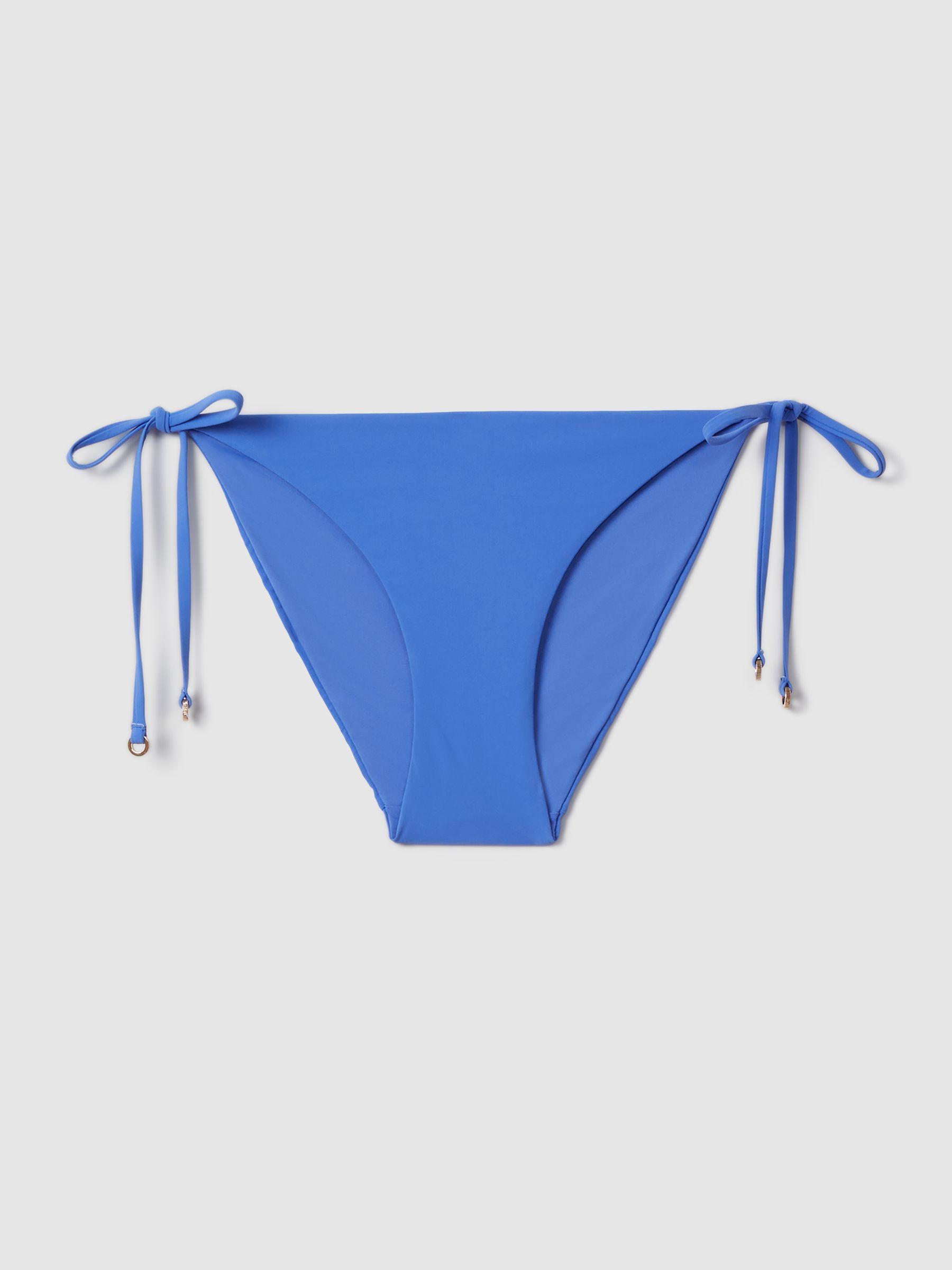 Mid Rise Bikini Bottoms in Light Blue Product Image