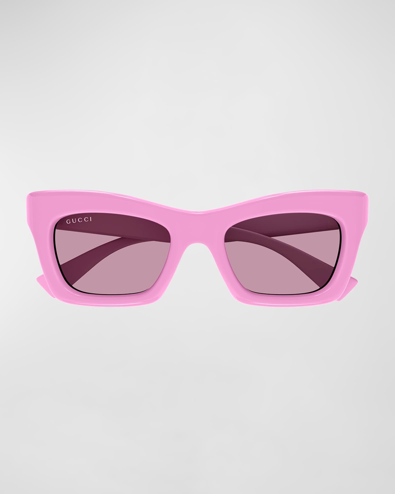 Logo Acetate Rectangle Sunglasses  Product Image