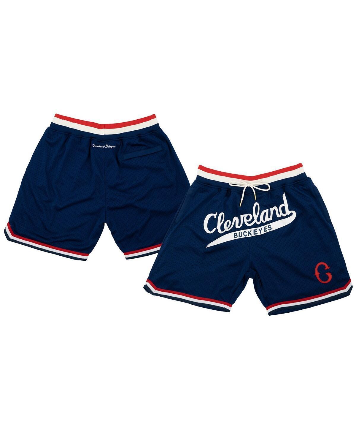 Mens Rings & Crwns Navy Cleveland Buckeyes Replica Mesh Shorts Product Image