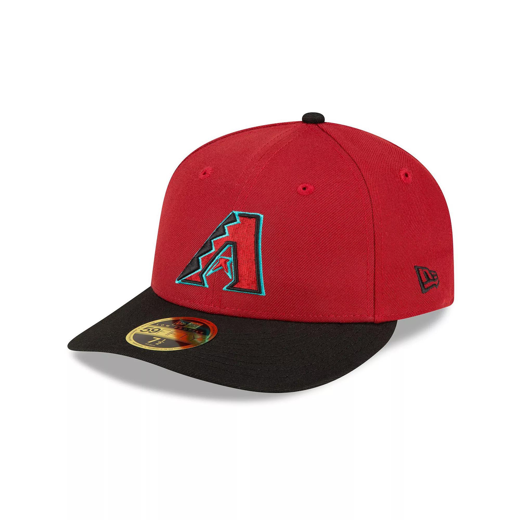 Men's New Era Red/Black Arizona Diamondbacks Home Authentic Collection On-Field Low Profile 59FIFTY Fitted Hat,  Product Image