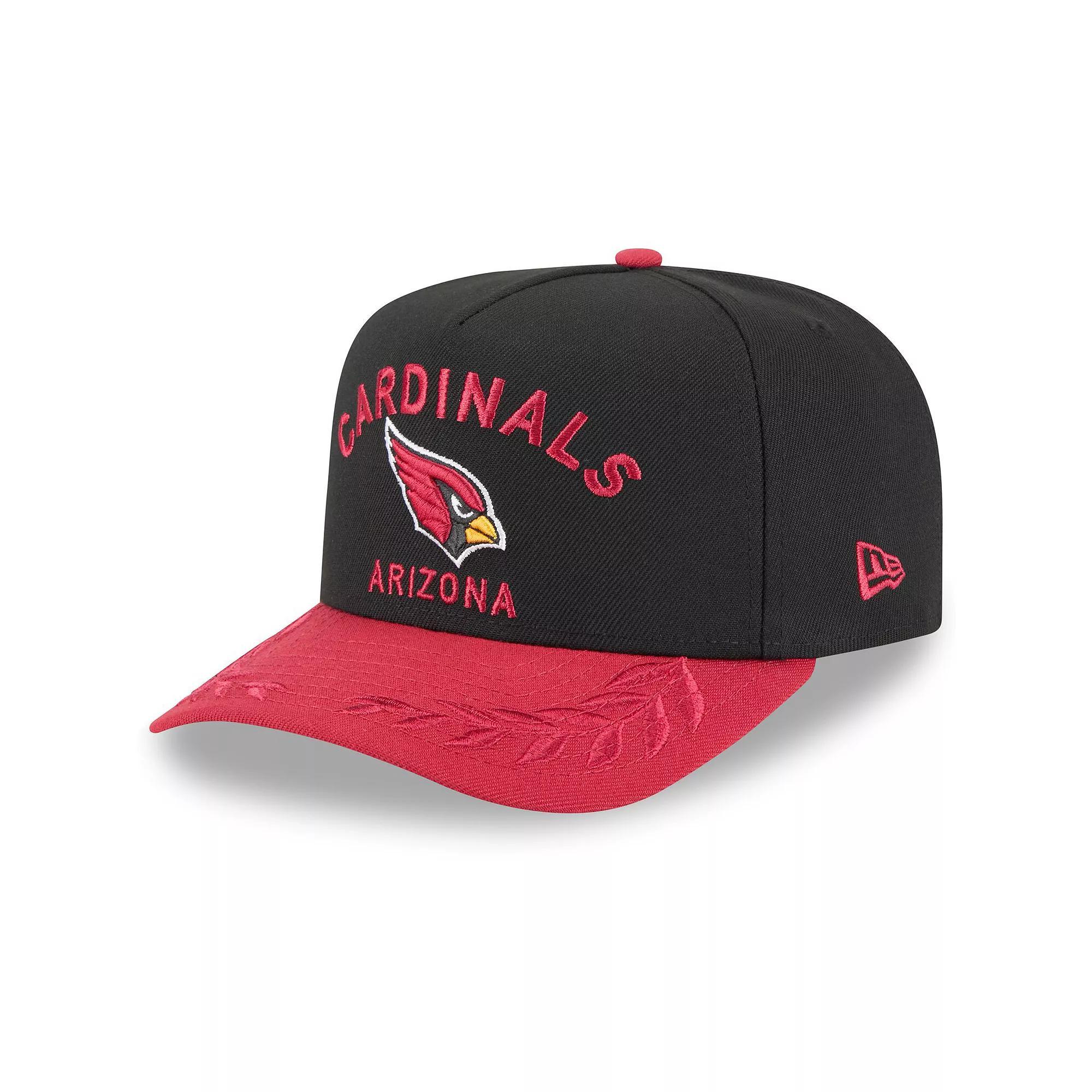Men's New Era  Black/Cardinal Arizona Cardinals 2025 NFL Draft A-Frame 9FIFTY Snapback Hat Product Image