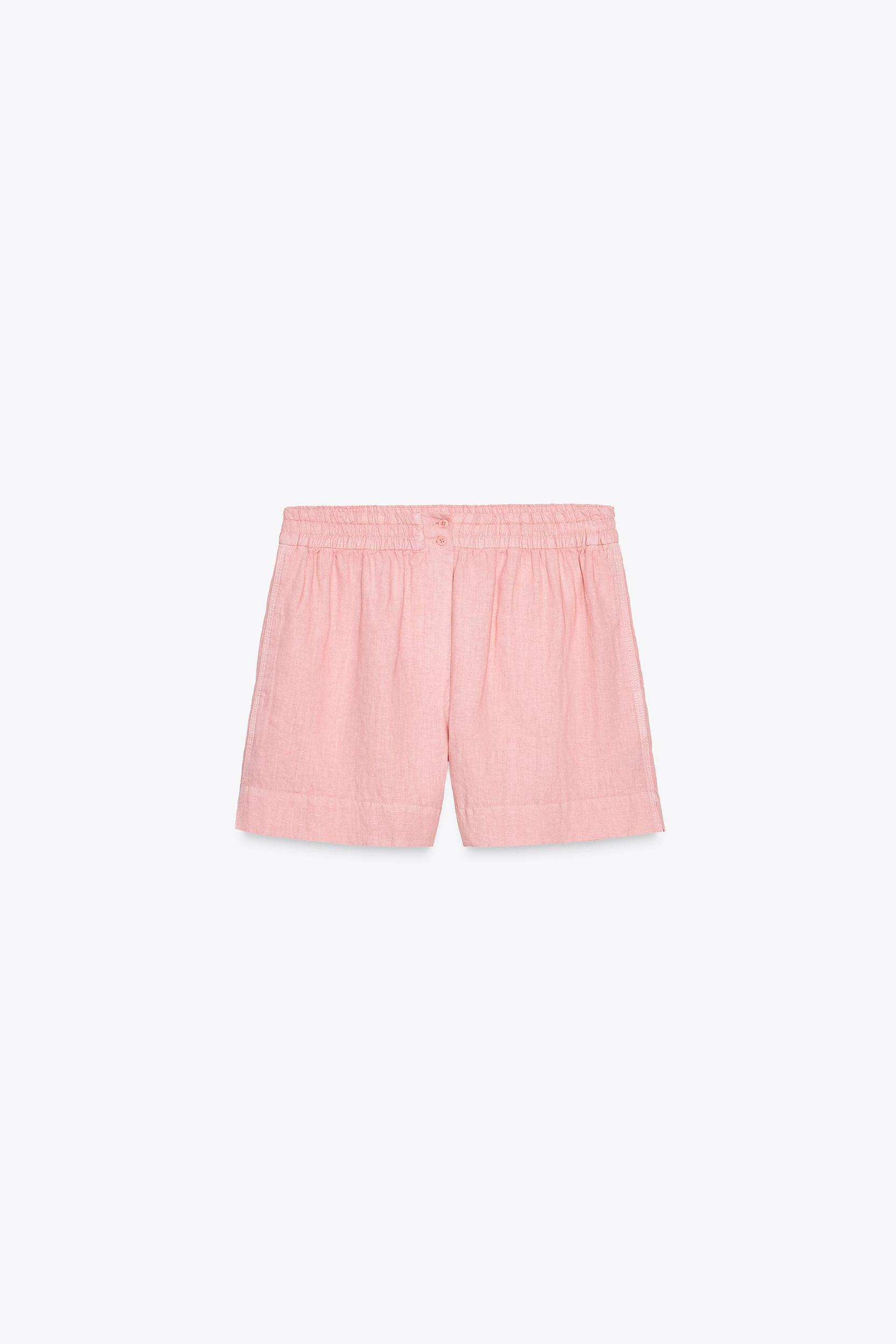100% LINEN SHORTS ZW COLLECTION Product Image