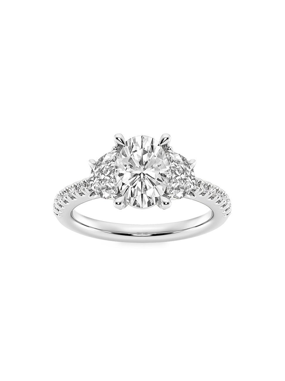 Womens Platinum & Oval Lab-Grown Diamond Ring/2.75-7.00 TCW Product Image