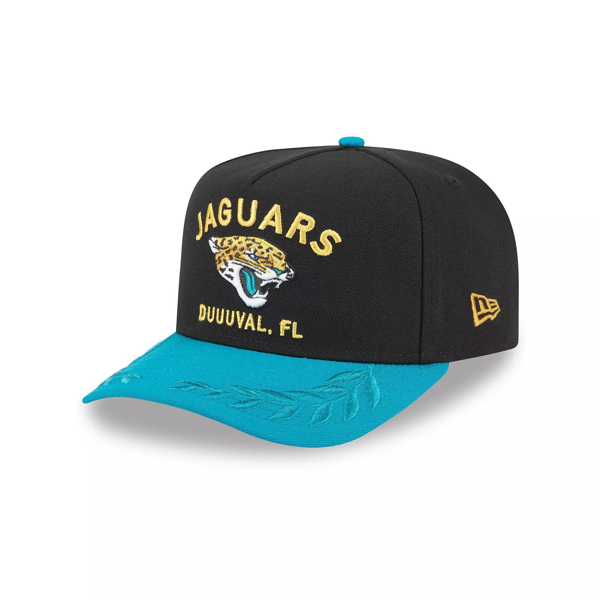 Mens New Era /Teal Jacksonville Jaguars 2025 NFL Draft A-Frame 9FIFTY Snapback Hat Product Image
