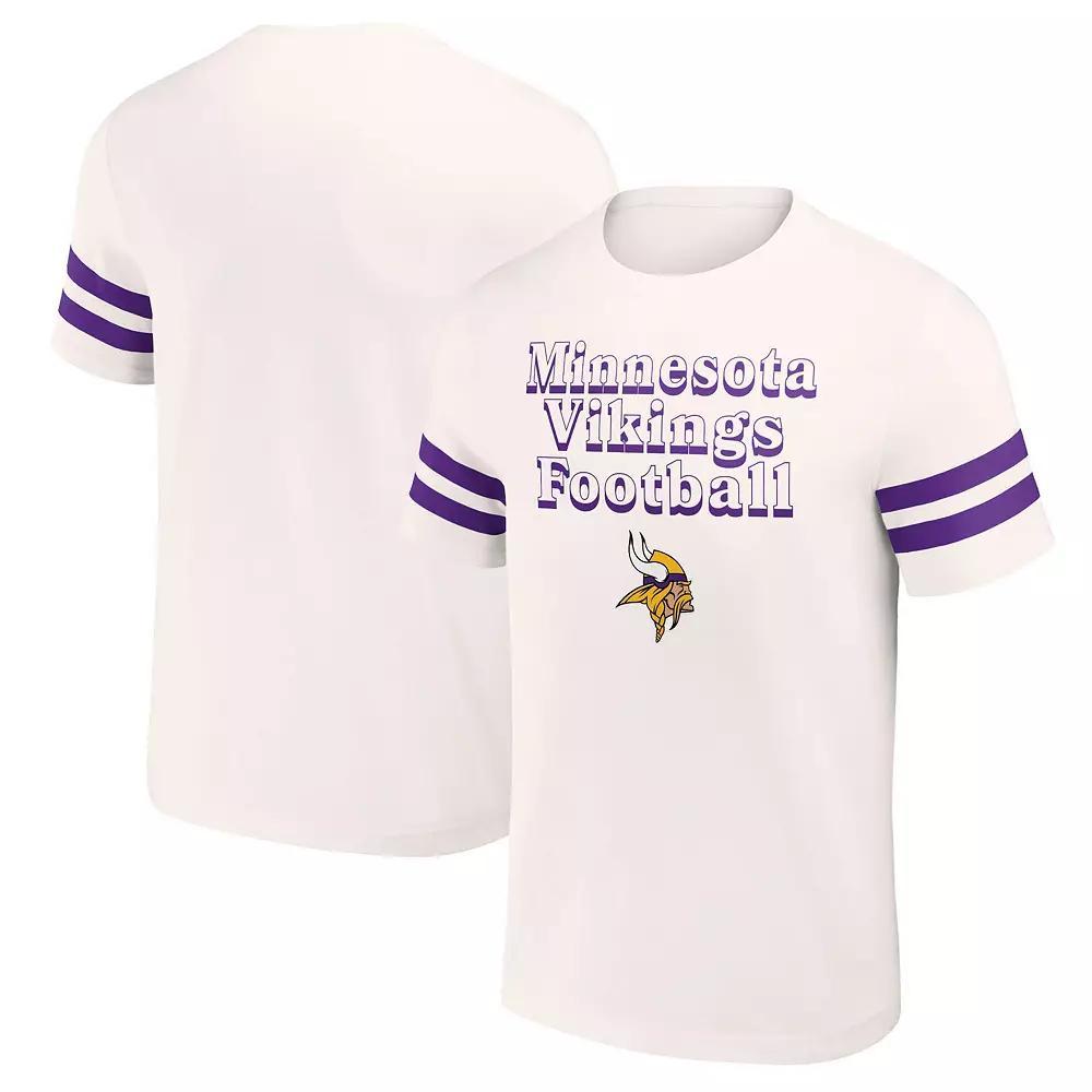 Men's NFL x Darius Rucker Collection by Fanatics Cream Minnesota Vikings Vintage T-Shirt, Size: 2XL, Beige Product Image
