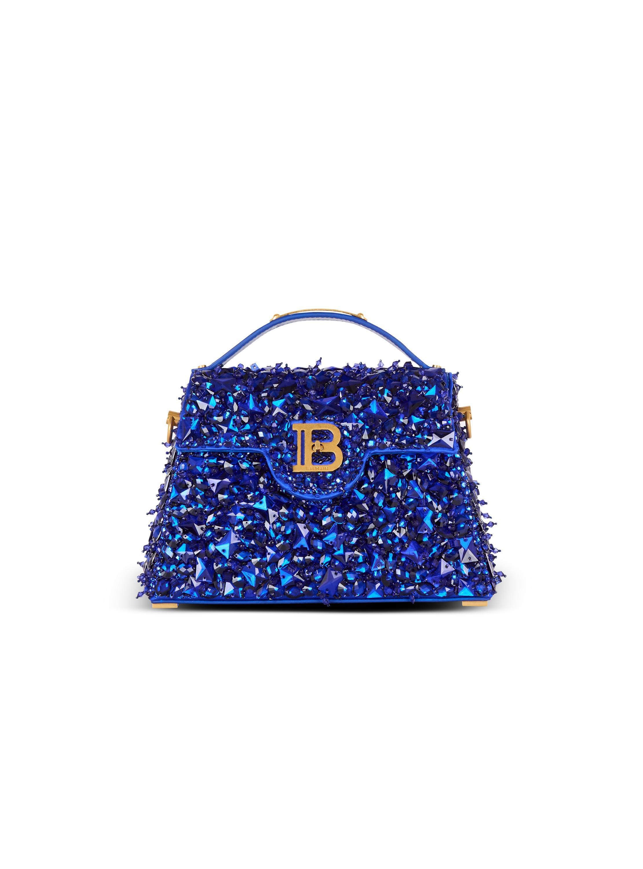 B-Buzz Dynasty bag in leather and embroidered satin Product Image