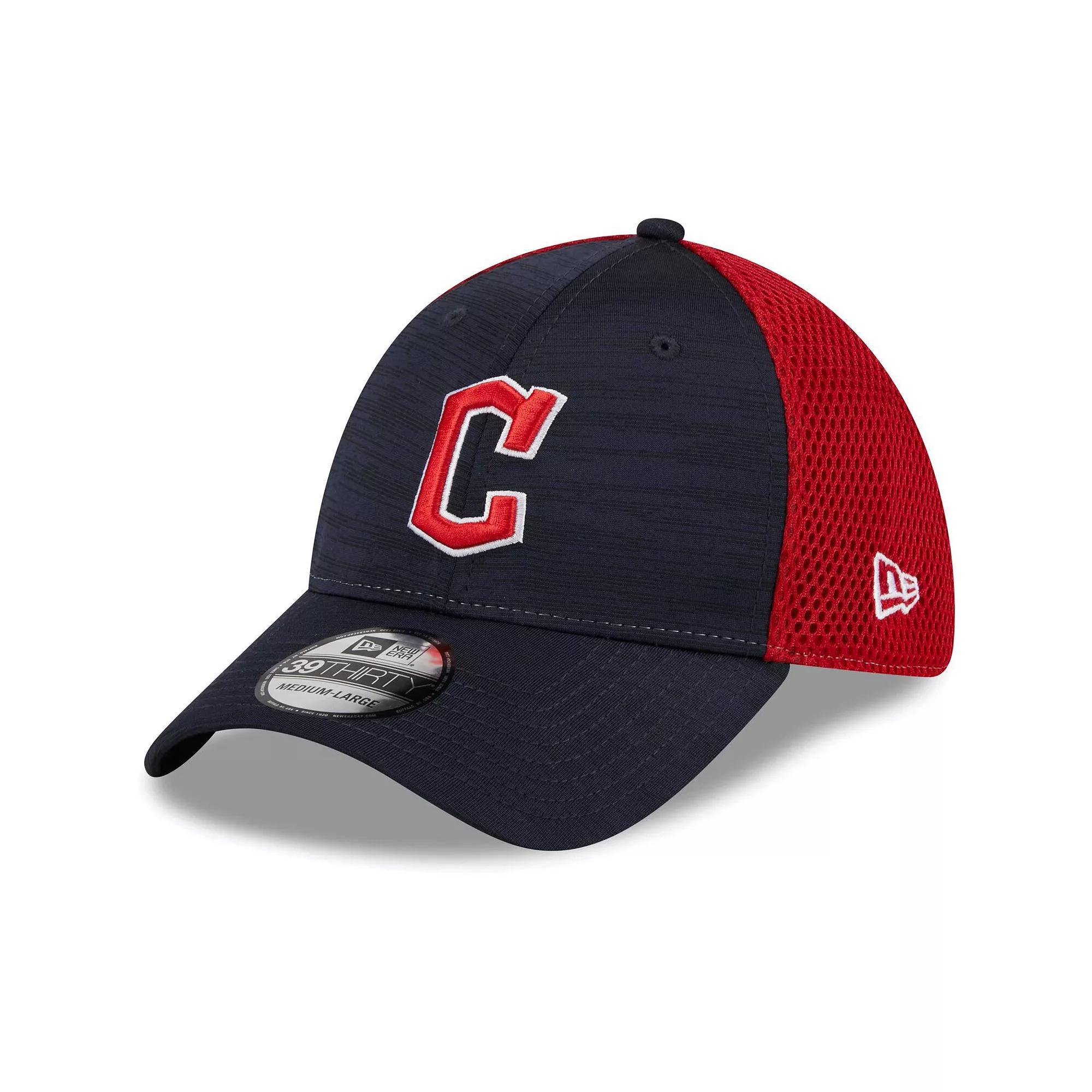 Men's New Era Navy Cleveland Guardians Neo 39THIRTY Flex Hat, Size: Large/XL, Grd Blue Product Image