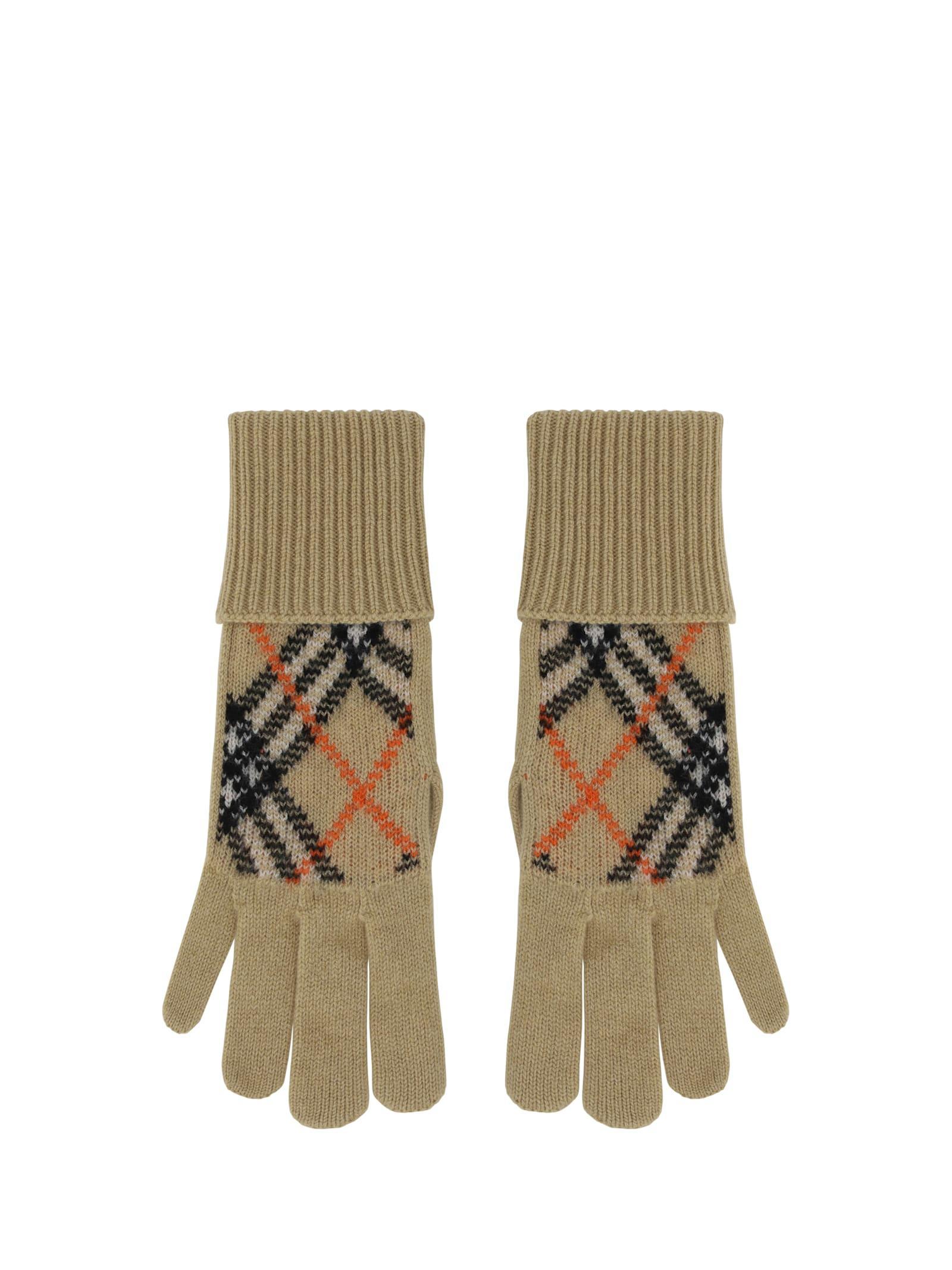 BURBERRY Gloves In Sand Product Image