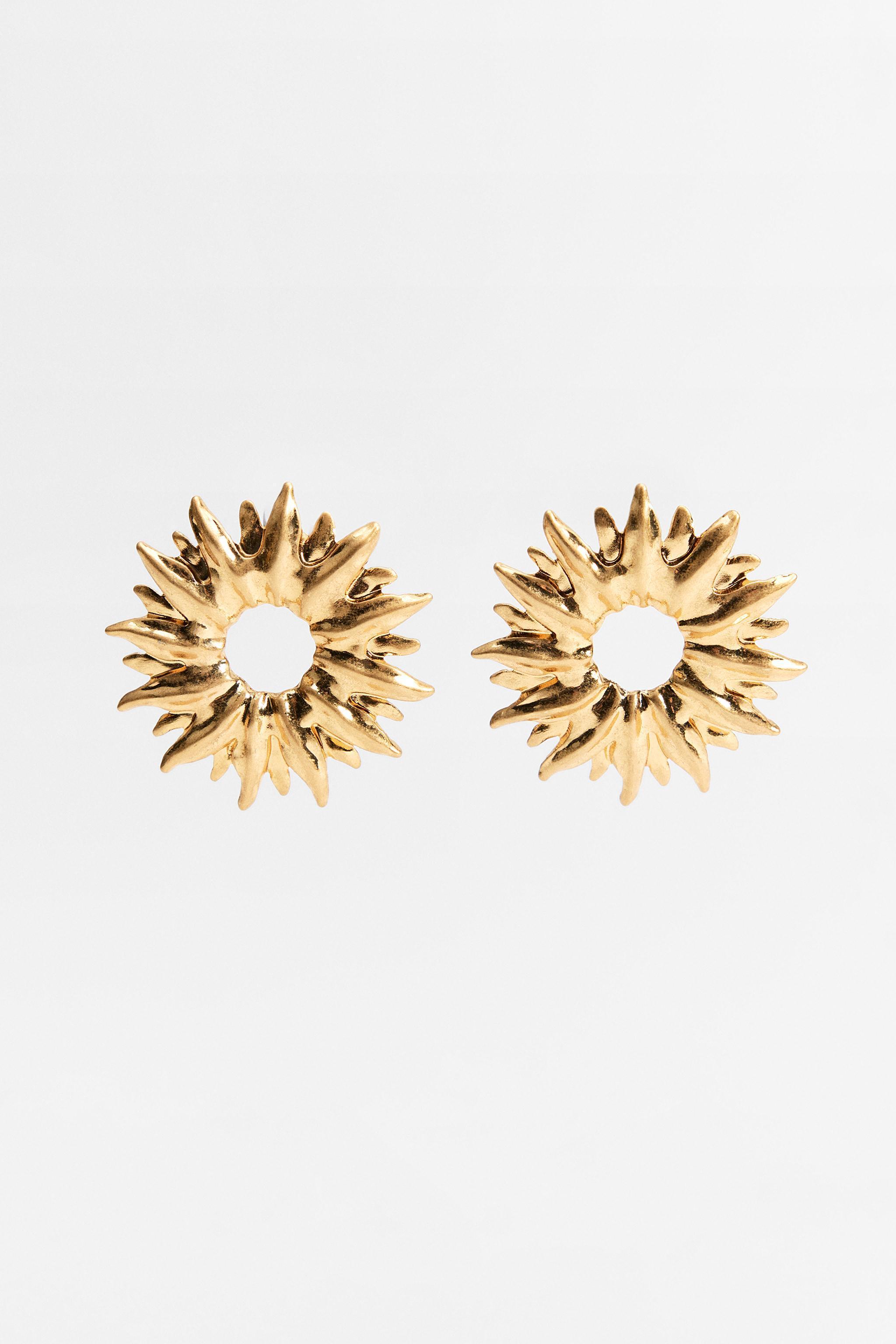 METAL SUN EARRINGS Product Image