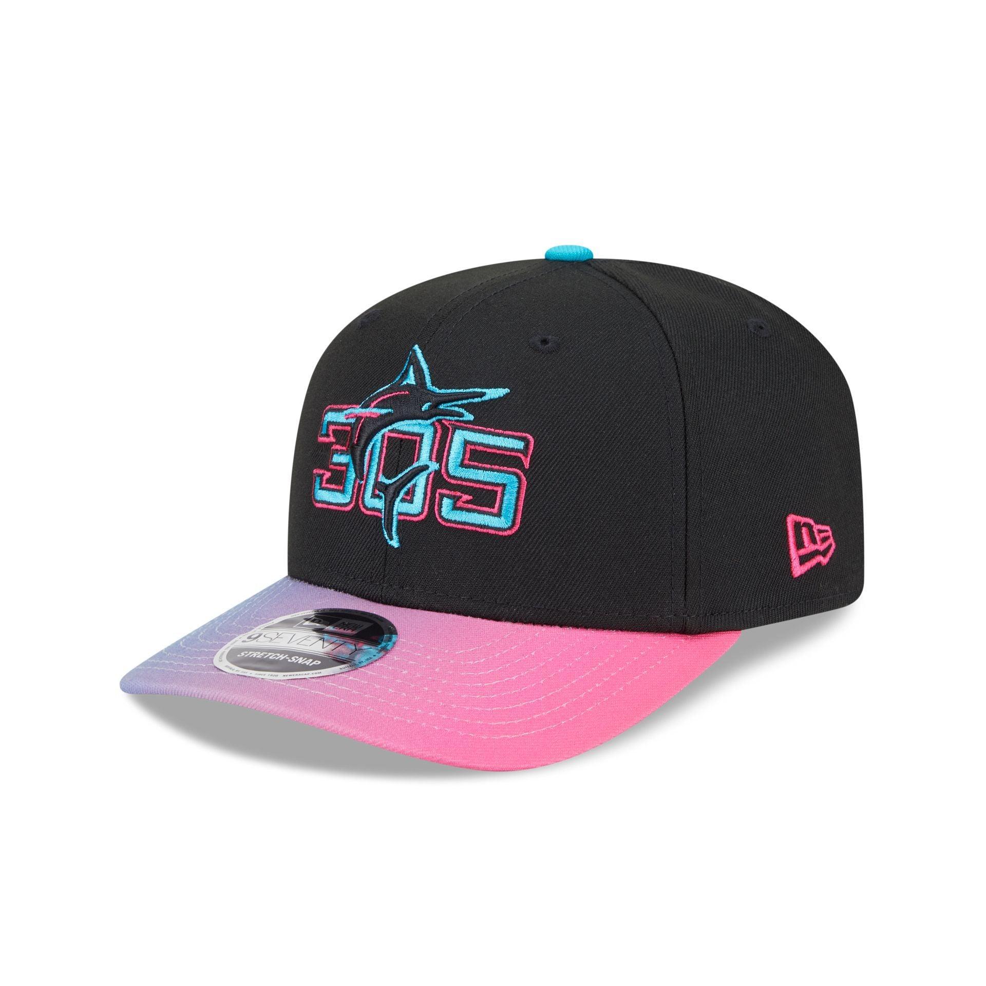 Miami Marlins City Connect 9SEVENTY Stretch-Snap Hat Male Product Image