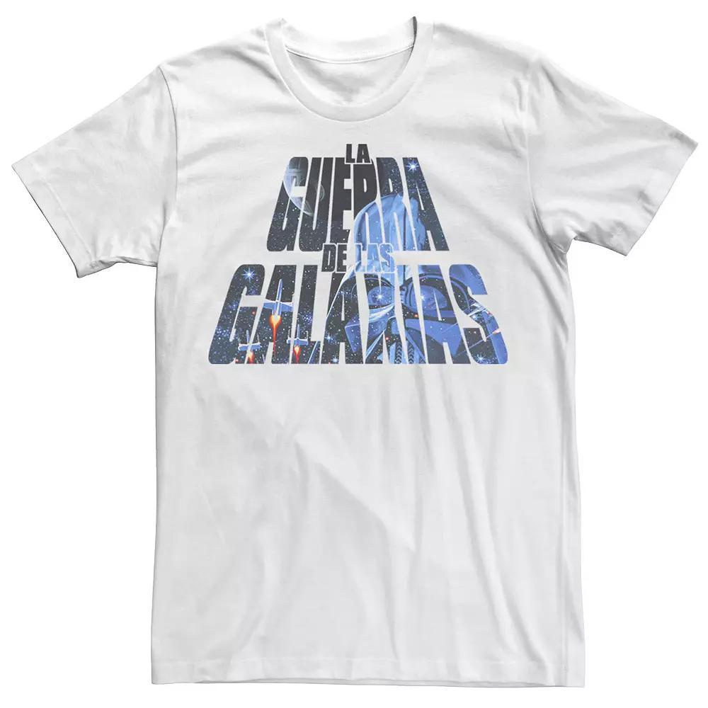 Men's Star Wars La Guerra de las Galaxias Tee, Size: XXL, White Product Image