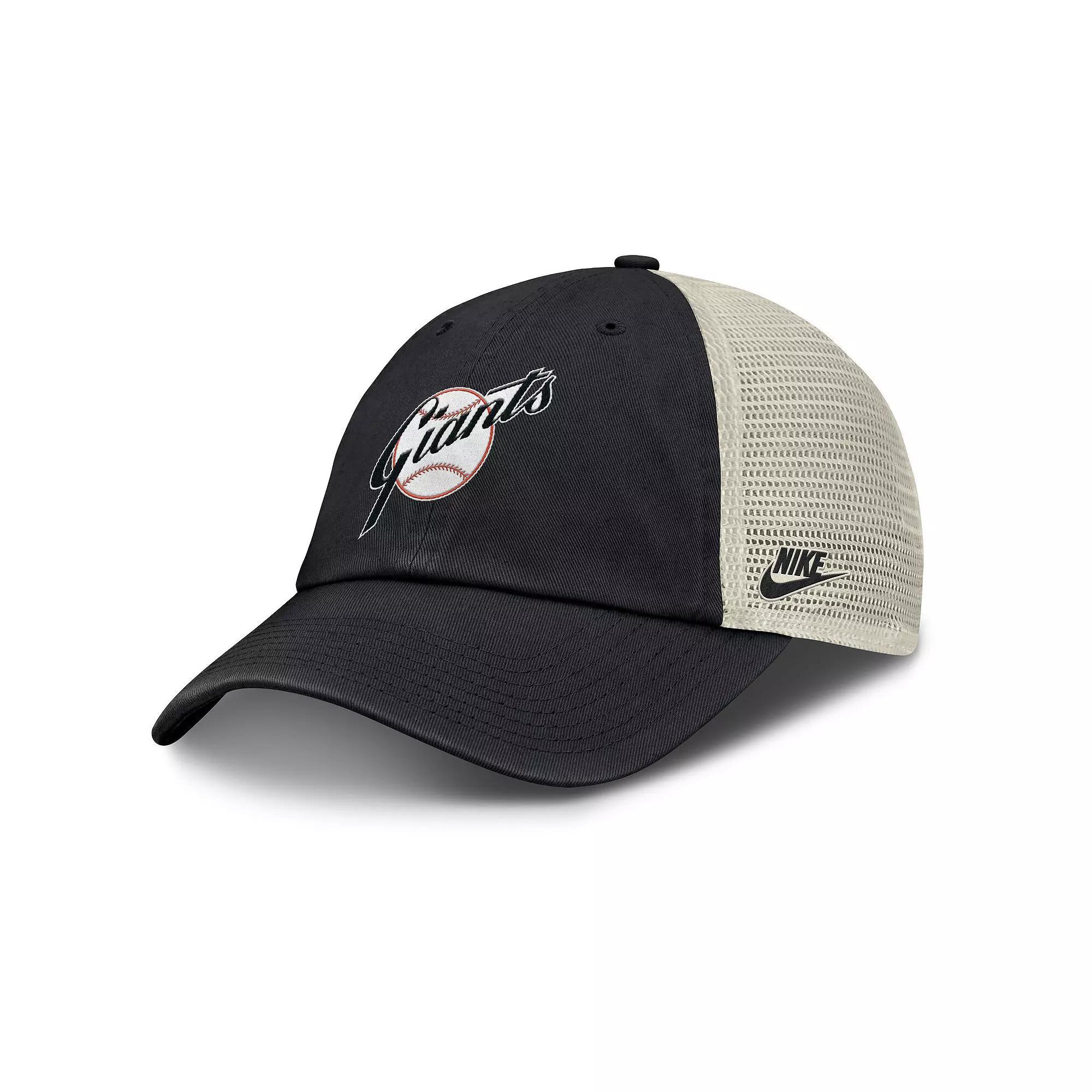 Mens Nike /Natural San Francisco Giants Cooperstown Collection Club Trucker Adjustable Hat Product Image