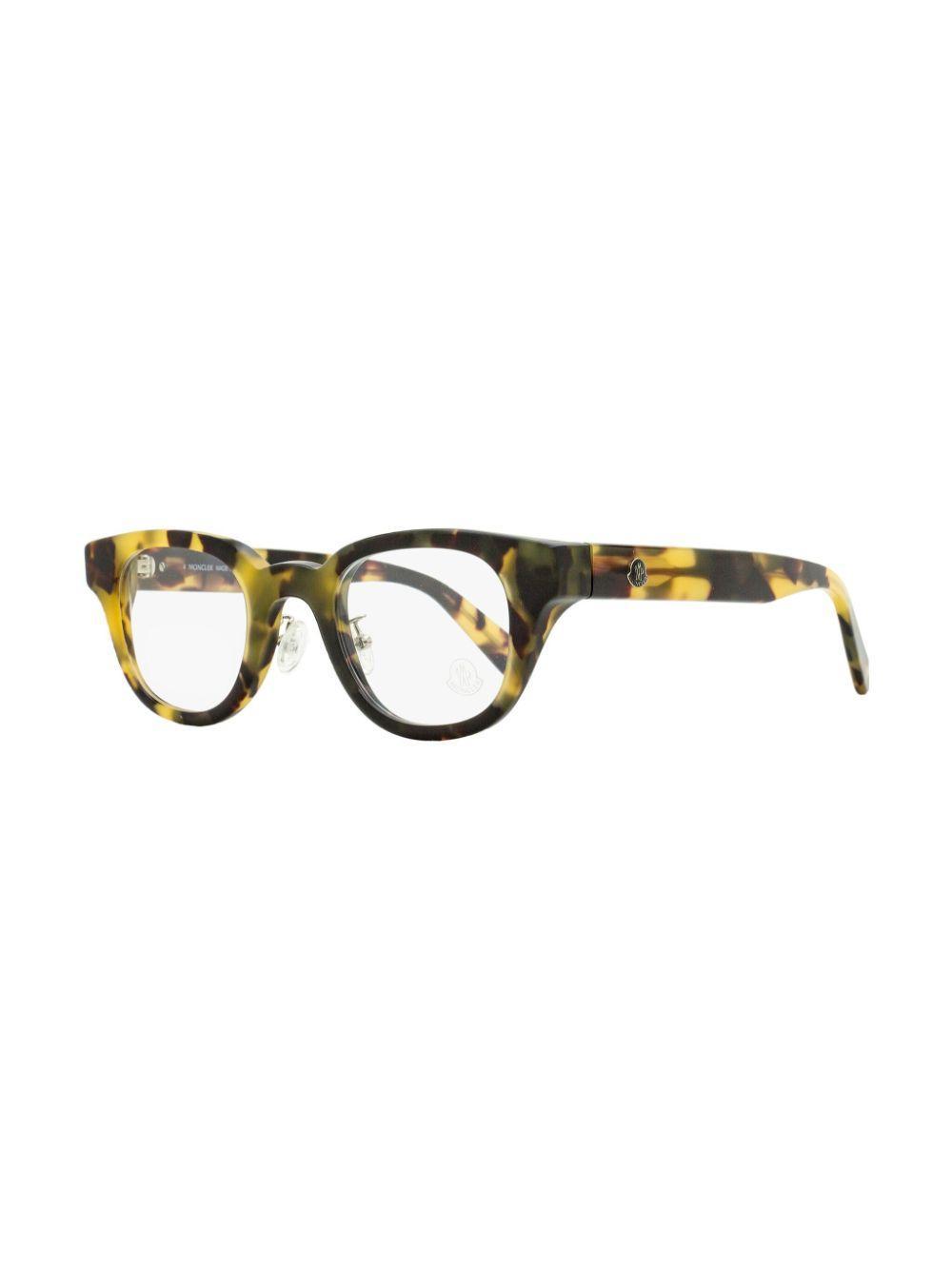 MONCLER Men's Alternative Fit Eyeglasses Ml5157d 055 Olive Havana 46mm In Multi Product Image