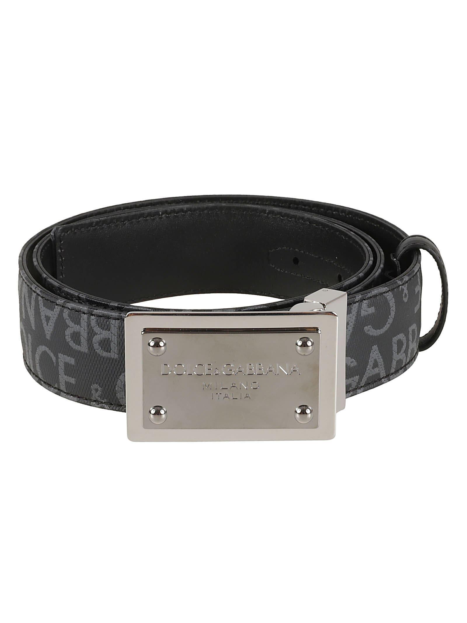 Logo Plaque Buckle Belt In Black Product Image