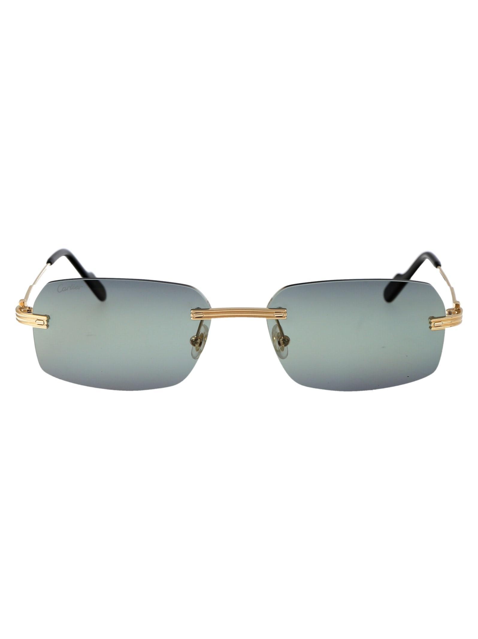 BOTTEGA VENETA Sunglasses In 004 Yellow Gold Yellow Product Image