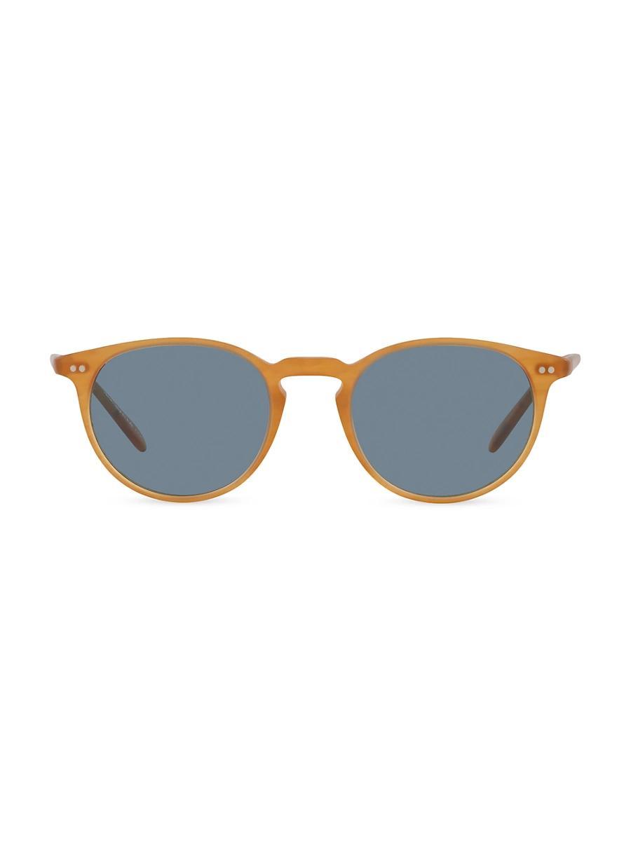 Oliver Peoples Riley Sunglasses in Semi Matte Amber Tortoise Product Image