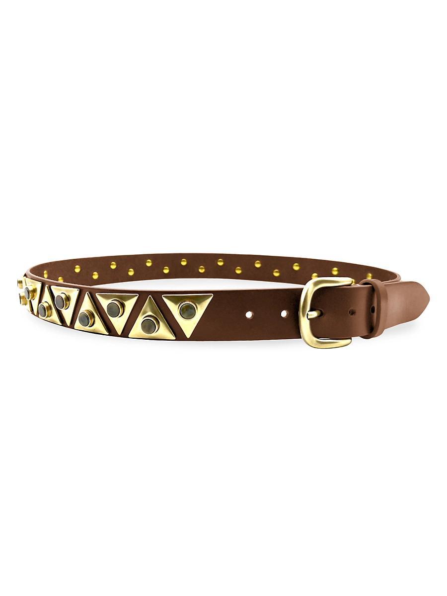 Womens Veliana Embellished Leather Belt Product Image