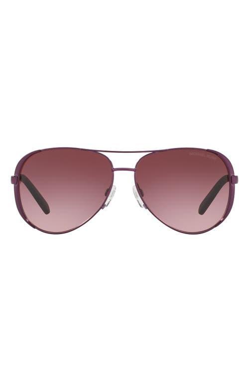 Michael Kors Womens Chelsea 0MK5004 Gradient Plum Aviator Sunglasses Product Image