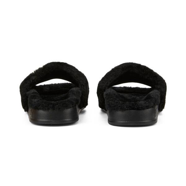 PUMA Leadcat 2.0 Fuzz Women's Slides in Black/White Product Image