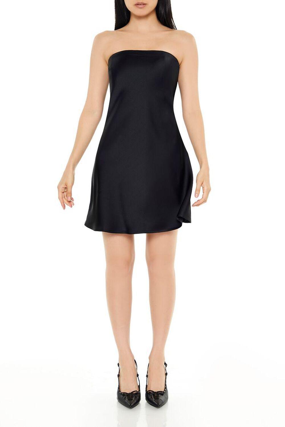 Satin Cutout Mini Dress | Forever 21 Product Image