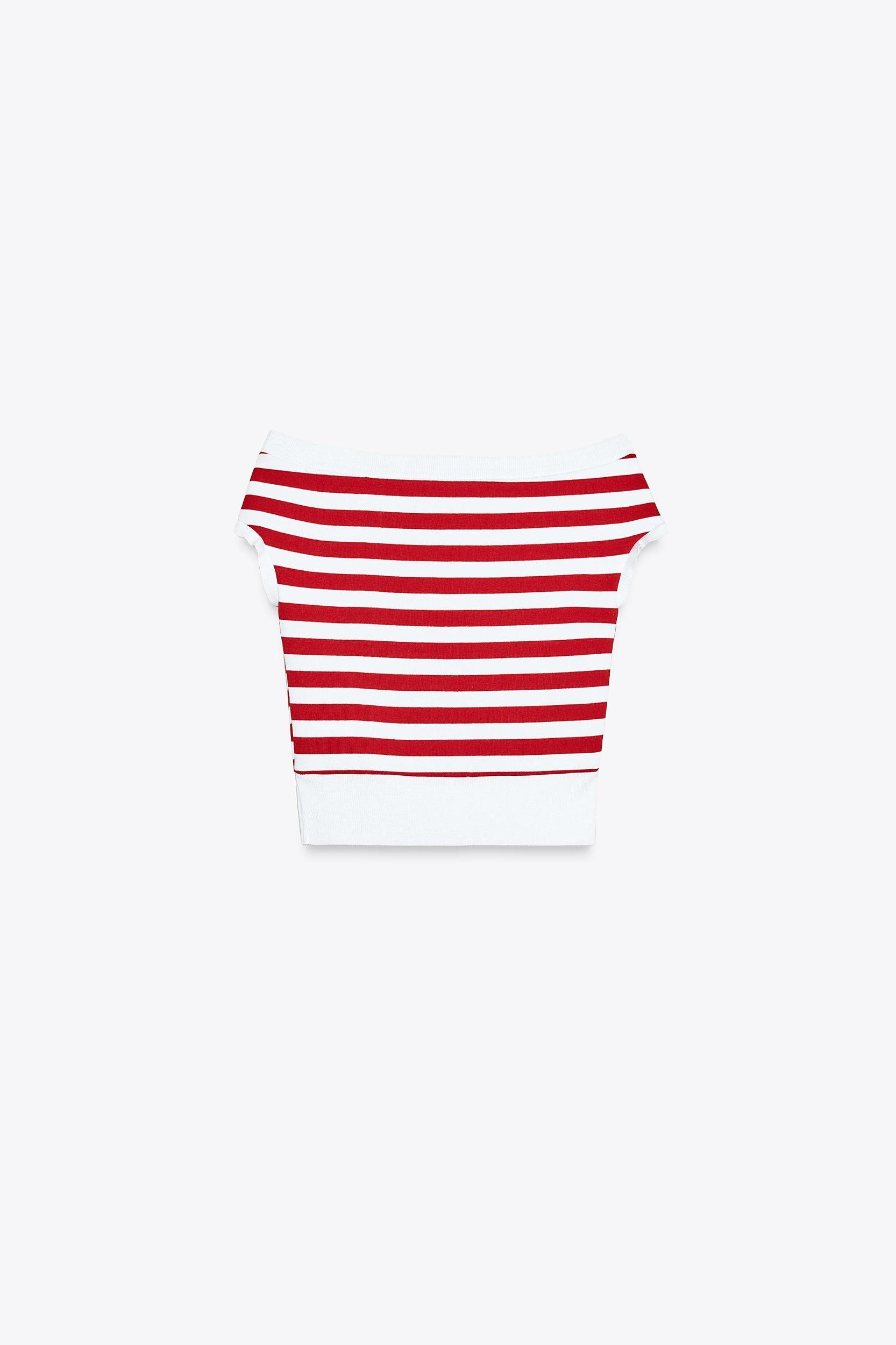 STRIPED BOATNECK TOP Product Image