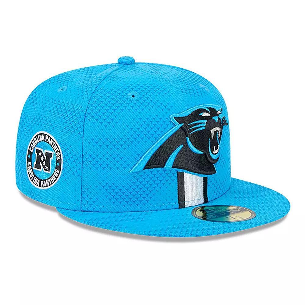 Men's New Era  Blue Carolina Panthers 2024 Sideline 59FIFTY Fitted Hat, Size: 7 3/4 Product Image