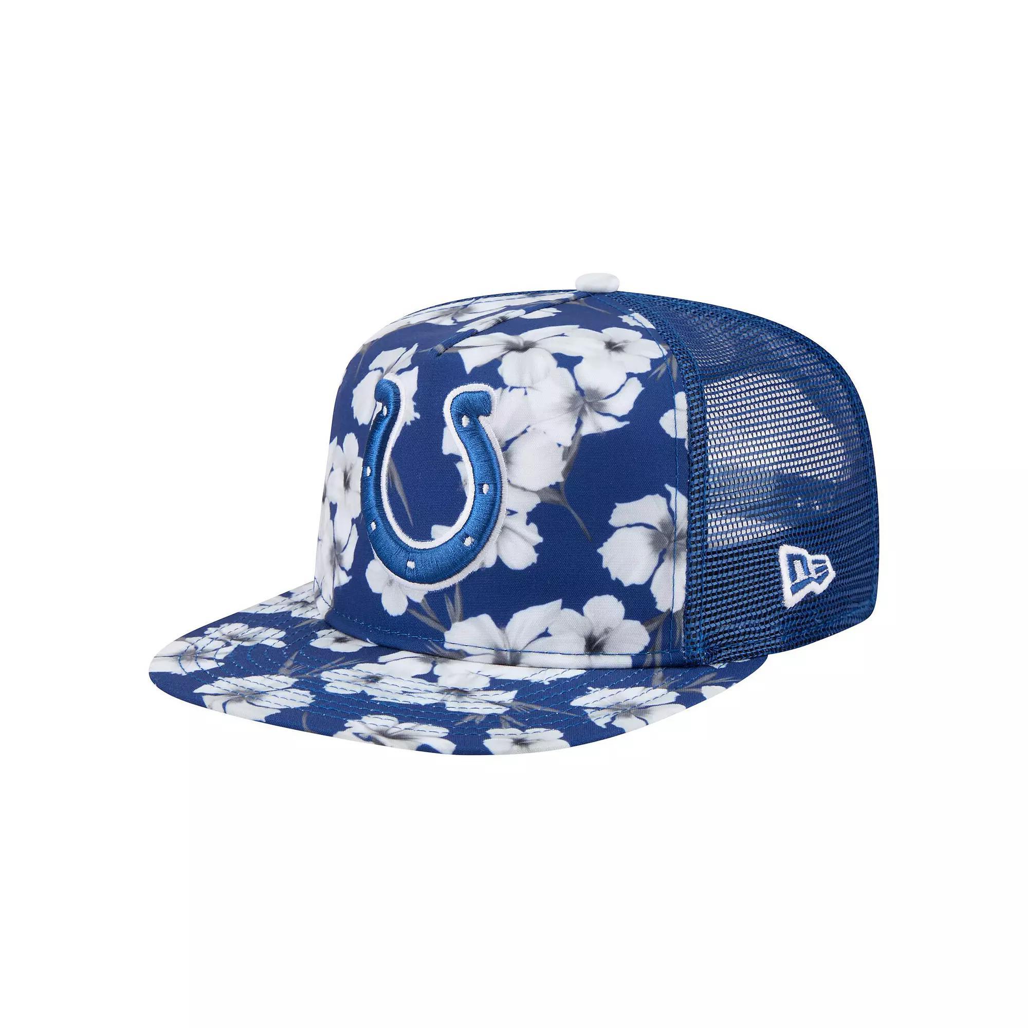 Men's New Era Royal Indianapolis Colts Adventure Pattern Golfer Snapback Hat, Blue Product Image