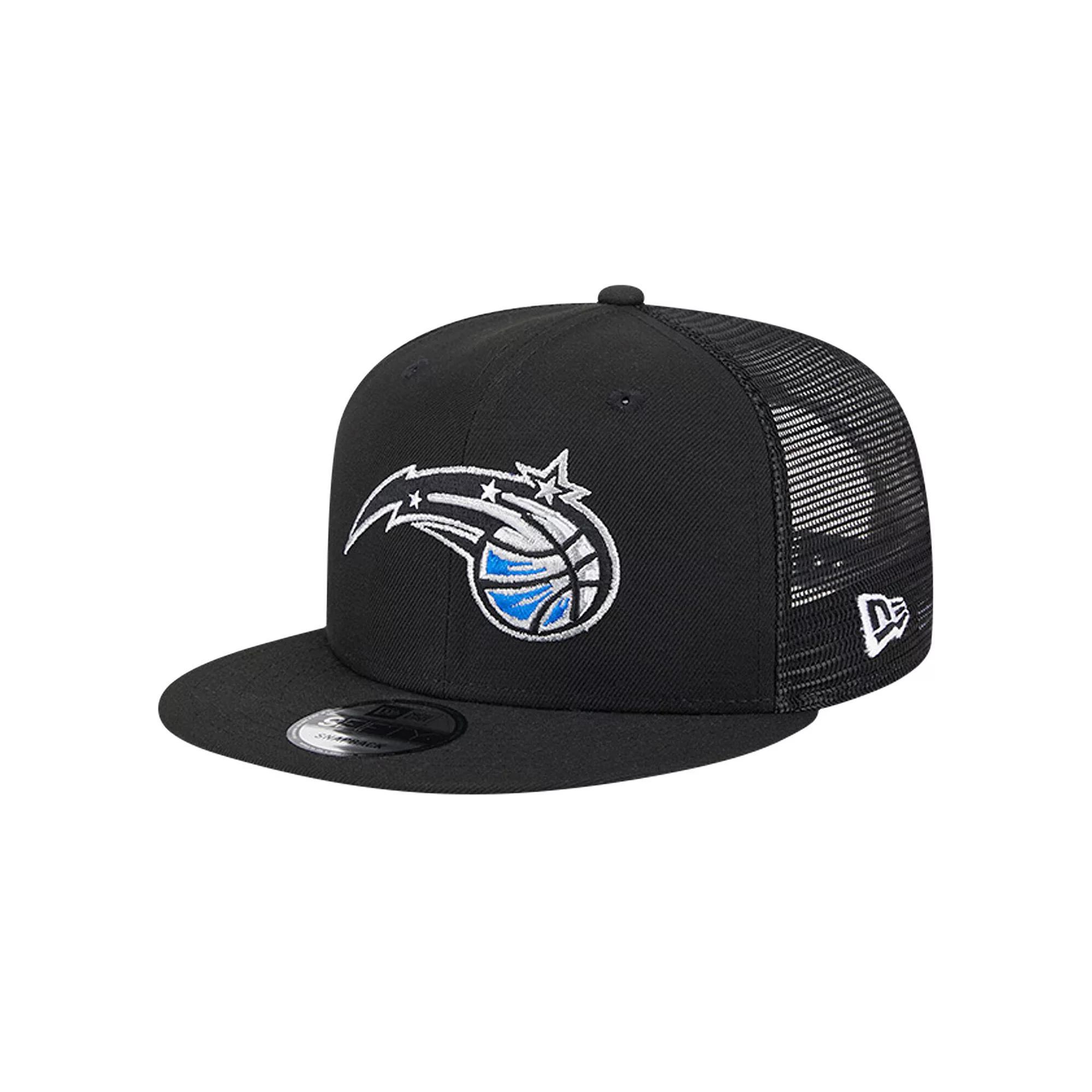 Men's New Era Black Orlando Magic Evergreen Meshback 9FIFTY Snapback Hat, Mag Black Product Image