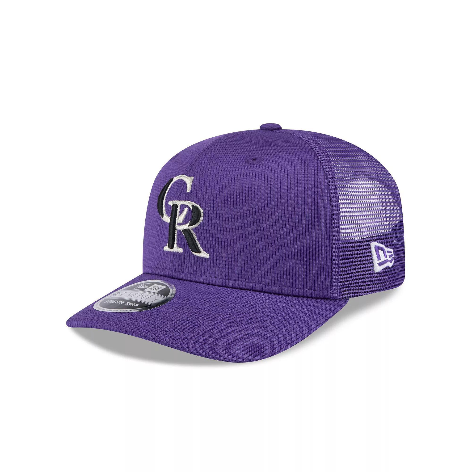 Men's New Era  Purple Colorado Rockies 2025 Spring Training 9SEVENTY Stretch-Snap Trucker Hat Product Image