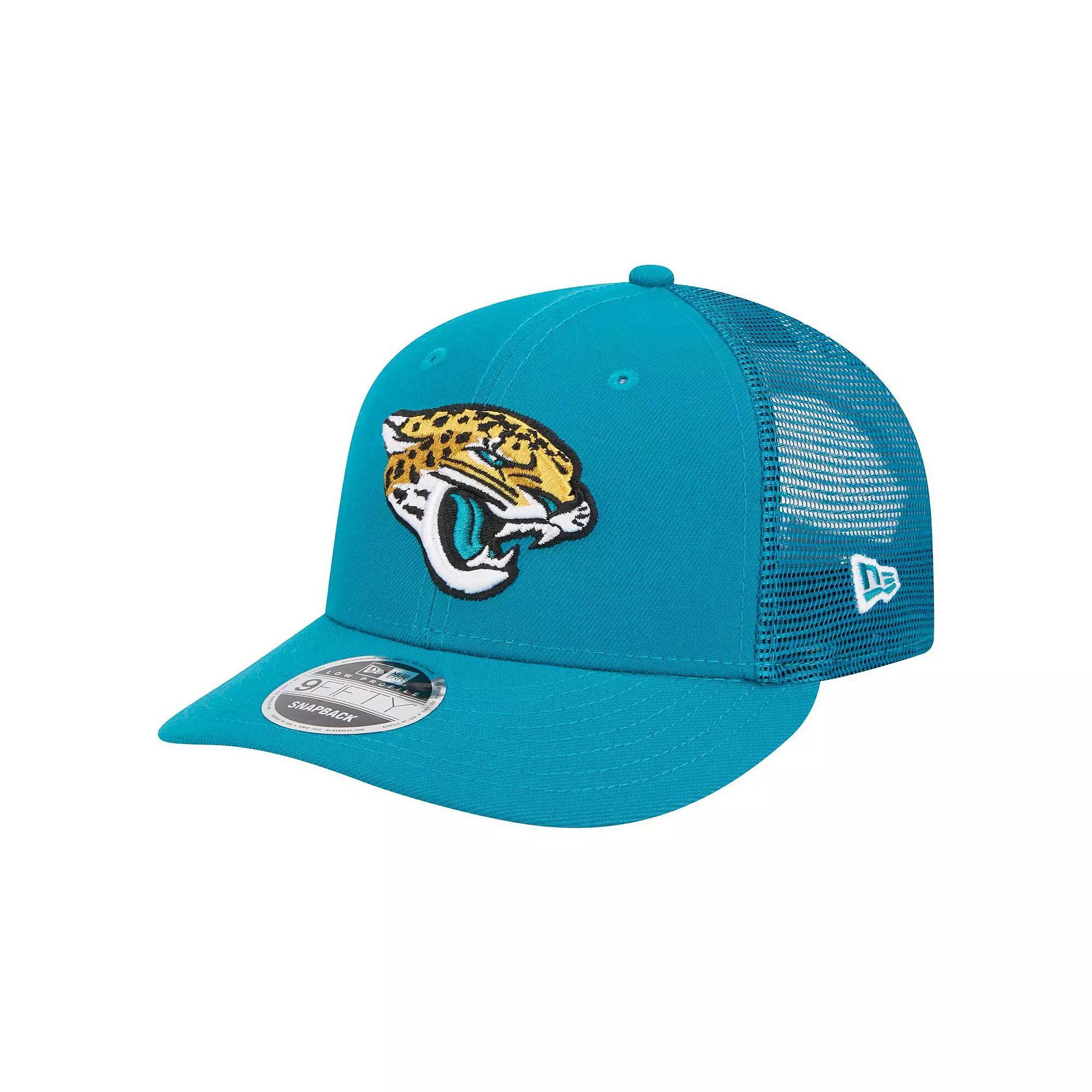 Men's New Era Teal Jacksonville Jaguars Low Profile 9FIFTY Snapback Hat, Blue Product Image