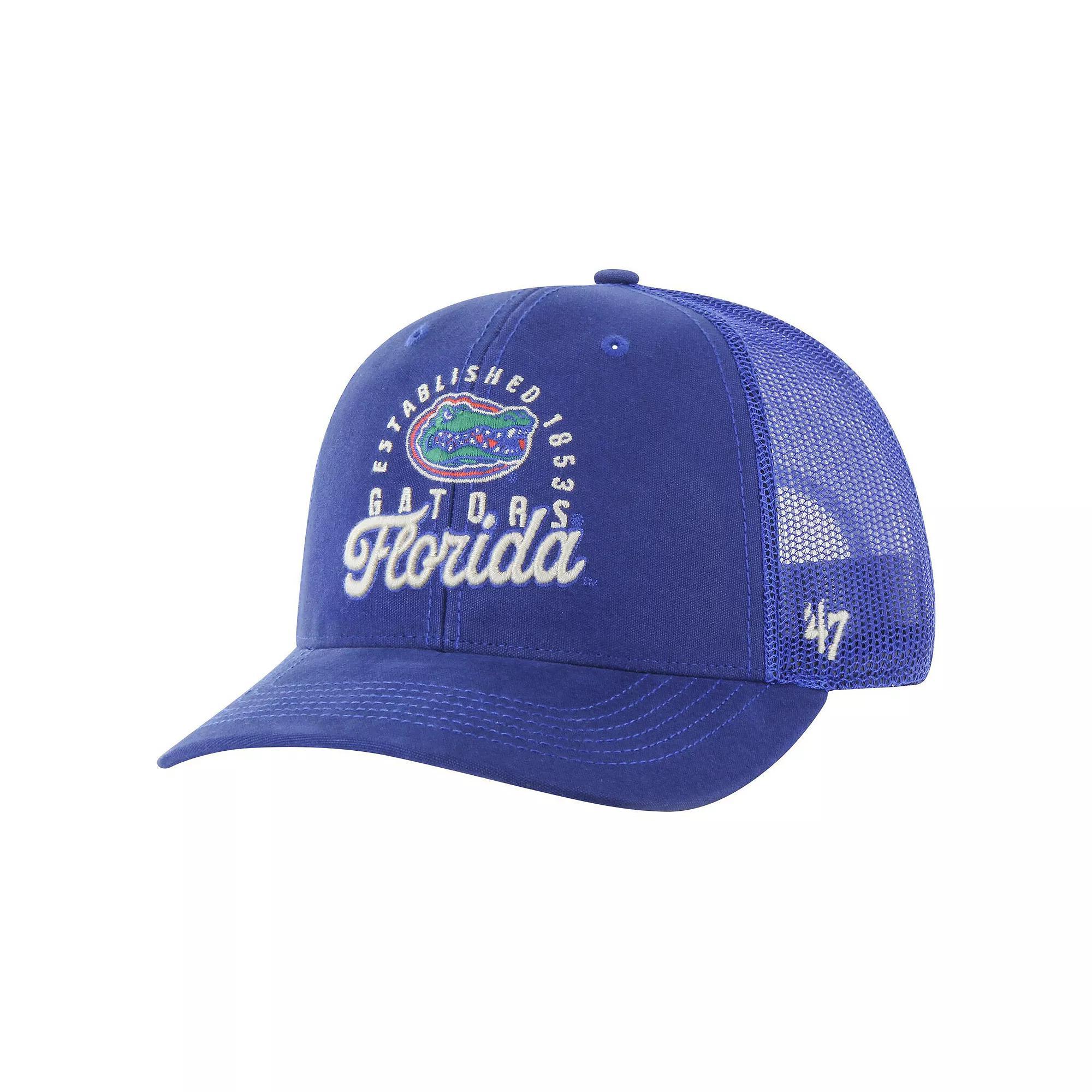 Men's '47 Royal Florida Gators Pitstop Trucker Adjustable Hat, Blue Product Image