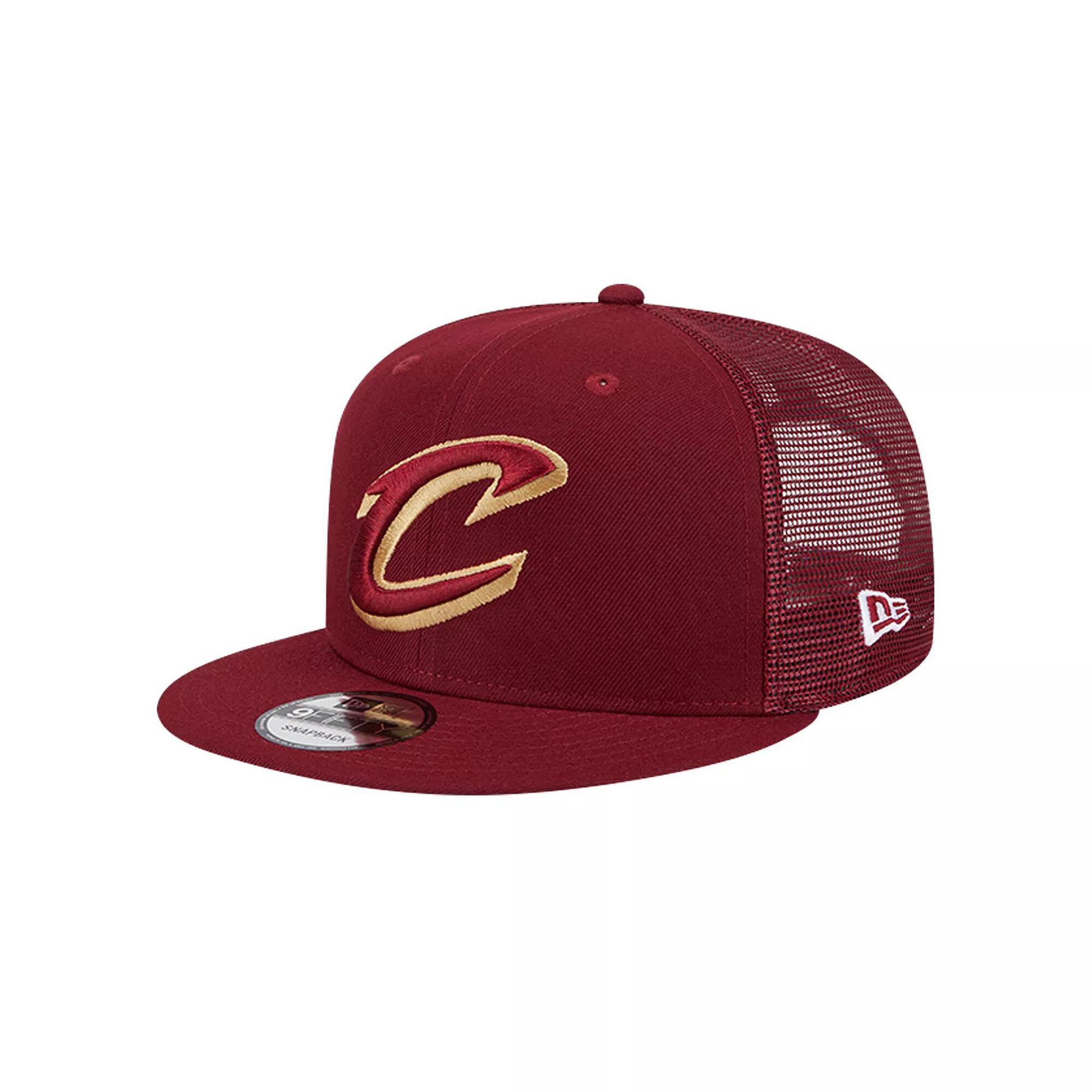 Men's New Era Wine Cleveland Cavaliers Evergreen Meshback 9FIFTY Snapback Hat, Team Product Image