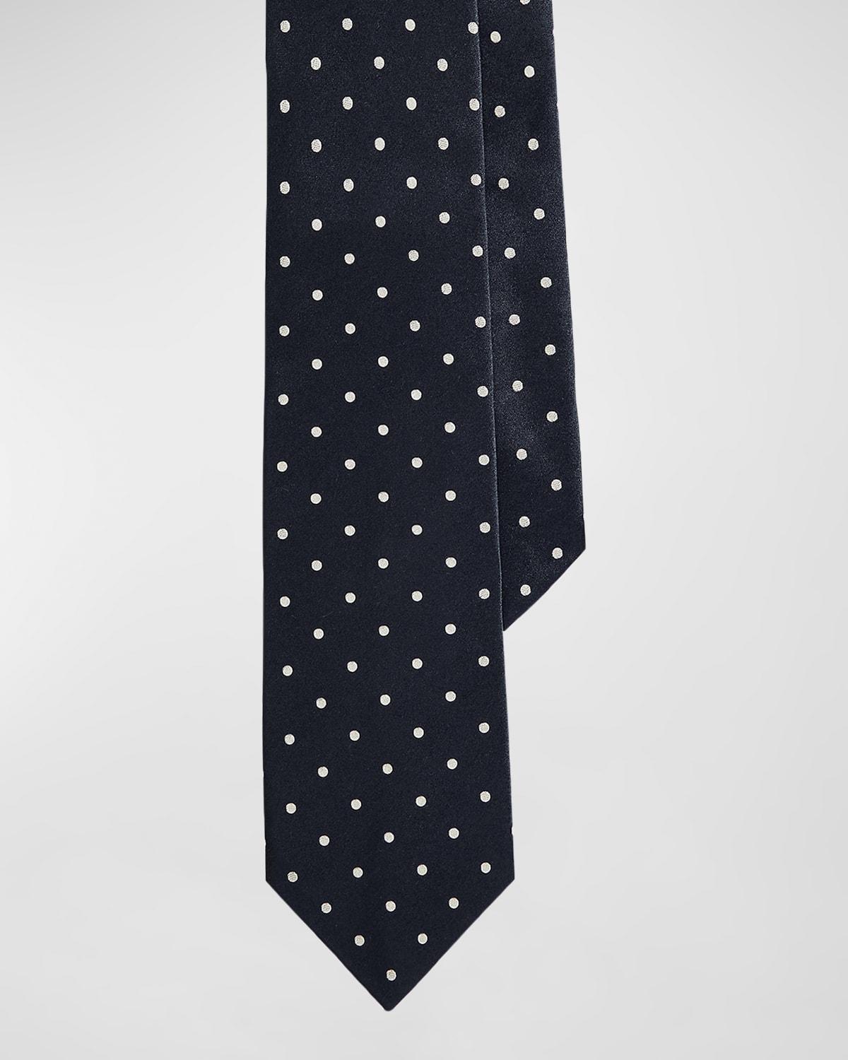 Men's Dotted Satin Tie Product Image