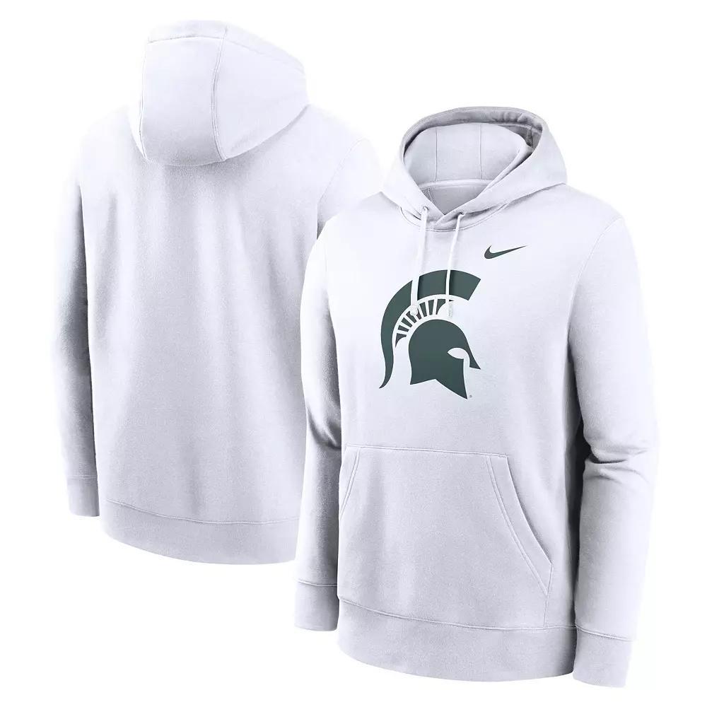 Men's Nike White Florida State Seminoles Primetime Evergreen Club Fleece Pullover Hoodie, Size: Medium Product Image