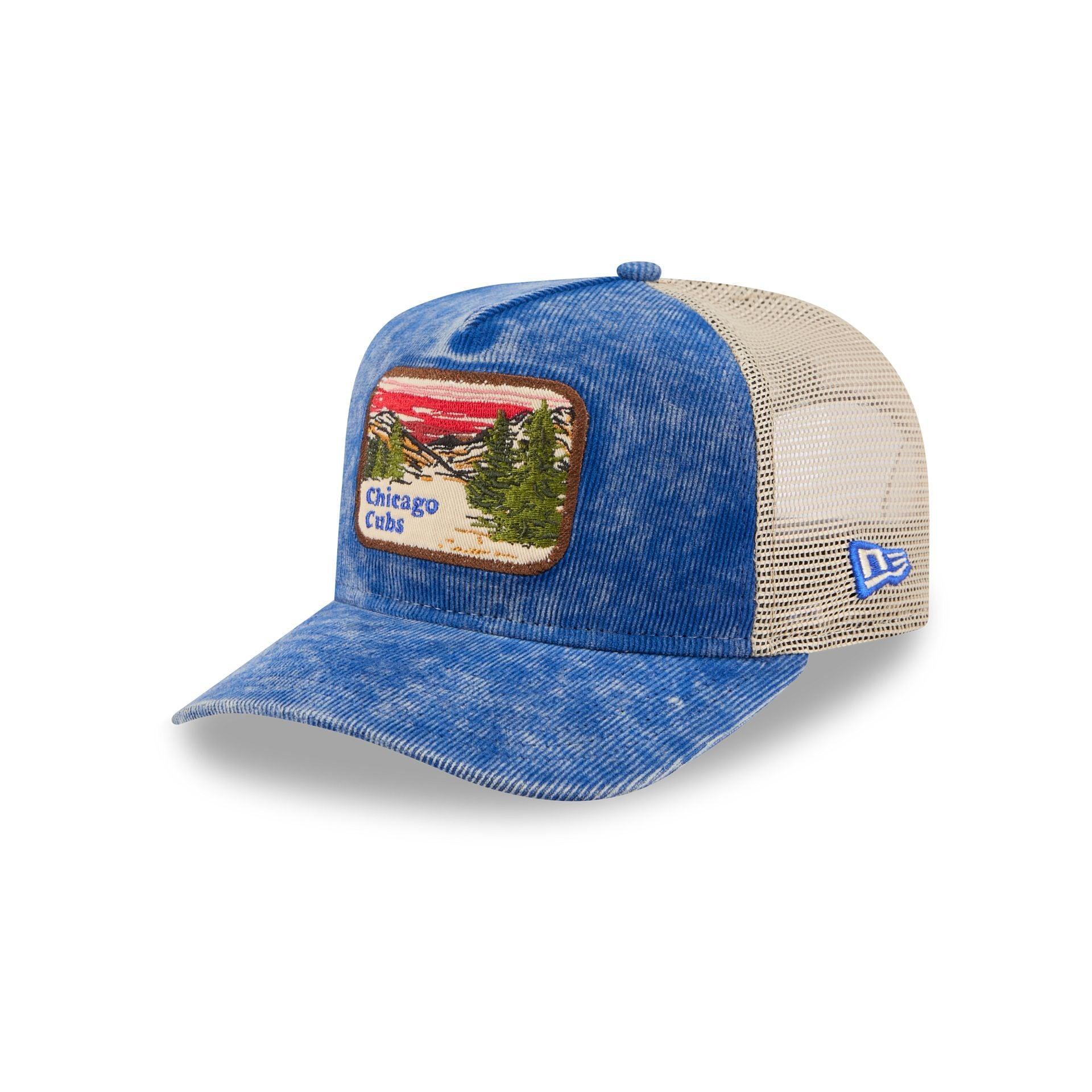 Chicago Cubs Vintage Landscape 9FIFTY A-Frame Trucker Hat Male Product Image