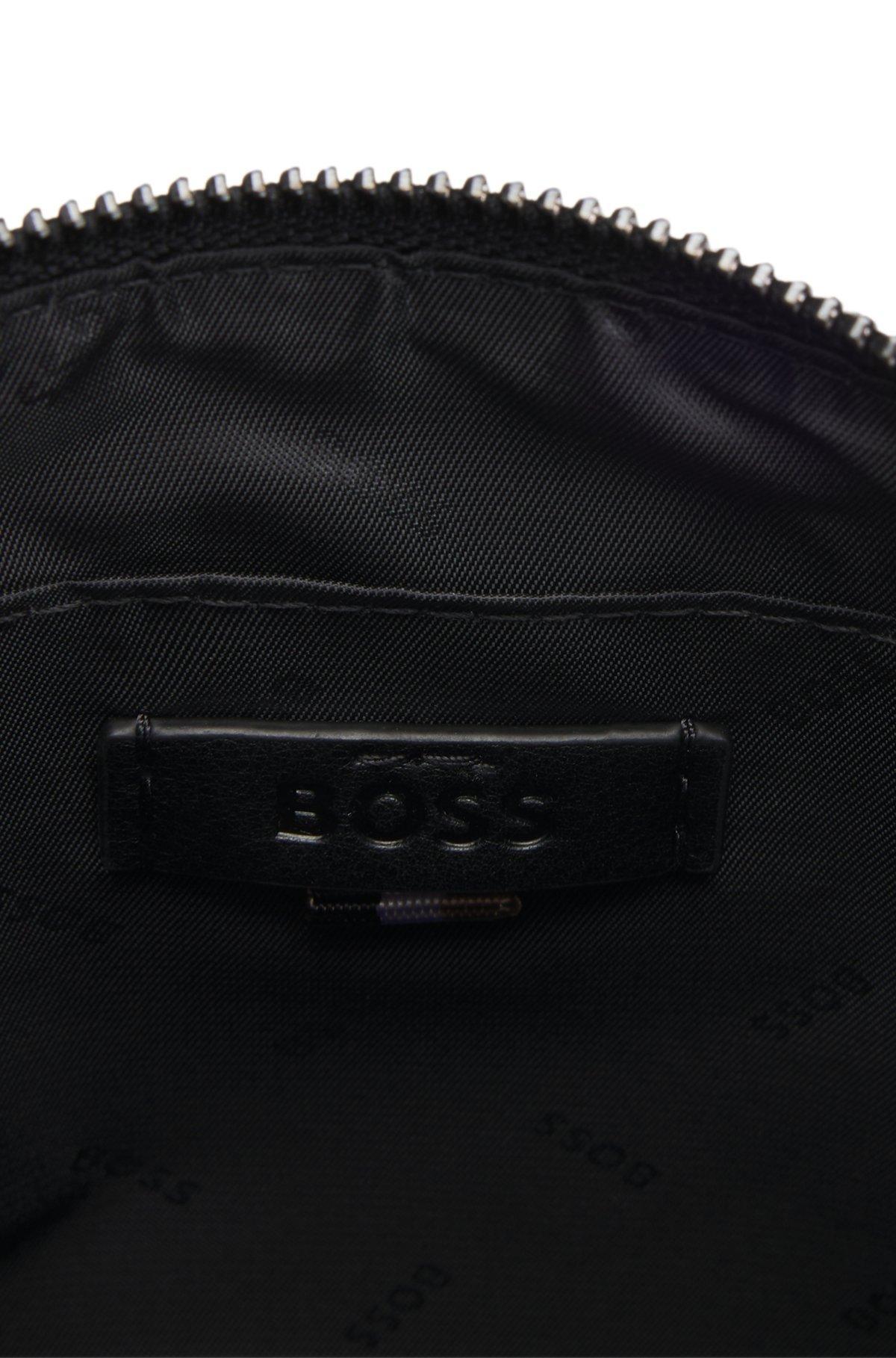 BOSS - Structured envelope bag with signature trims - Black Product Image