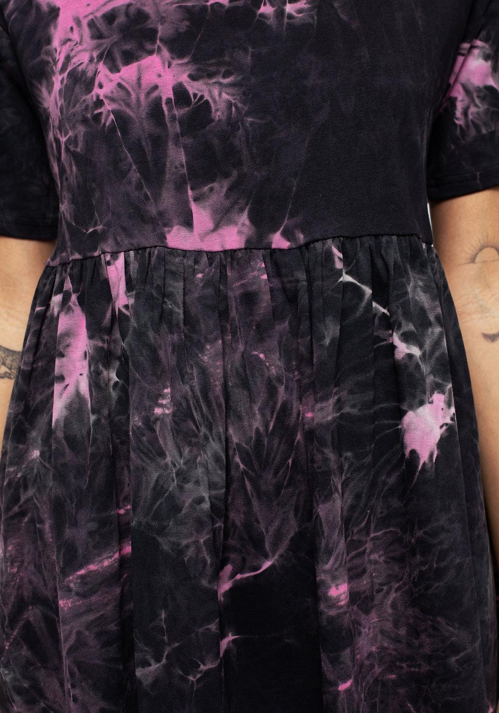 Misunderstood Tie Dye Mini Skater Dress Product Image