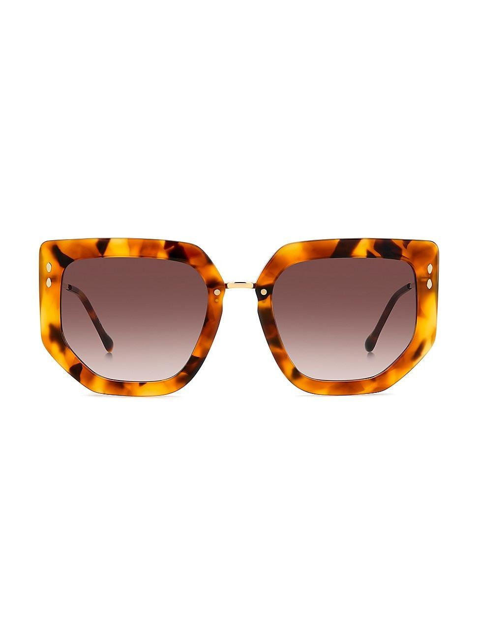 Gradient Mixed-Media Butterfly Sunglasses Product Image